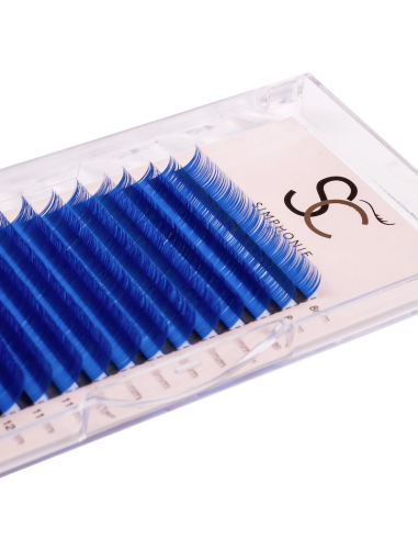 Extension de cils couleur taille mixte Extension de cils couleur taille mixte