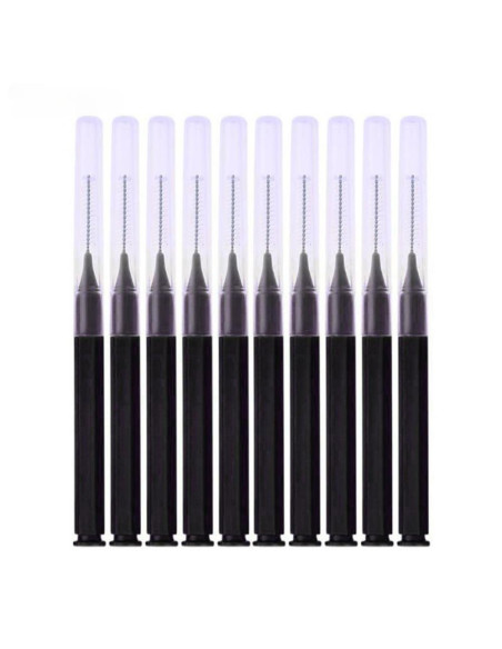 Lot de 10 mini brosses à sourcils