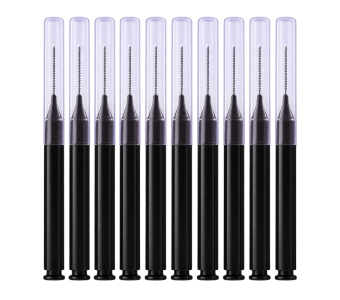 Lot de 10 mini brosses à sourcils
