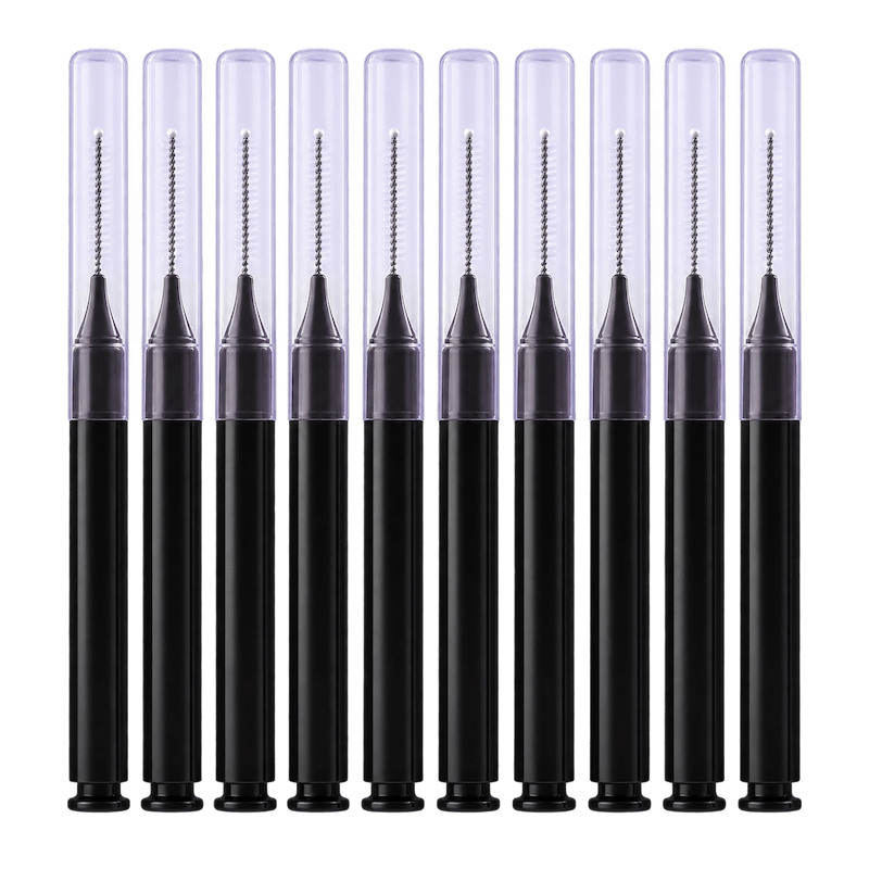 Lot de 10 mini brosses à sourcils