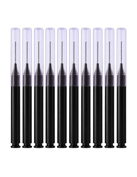 Lot de 10 mini brosses à sourcils