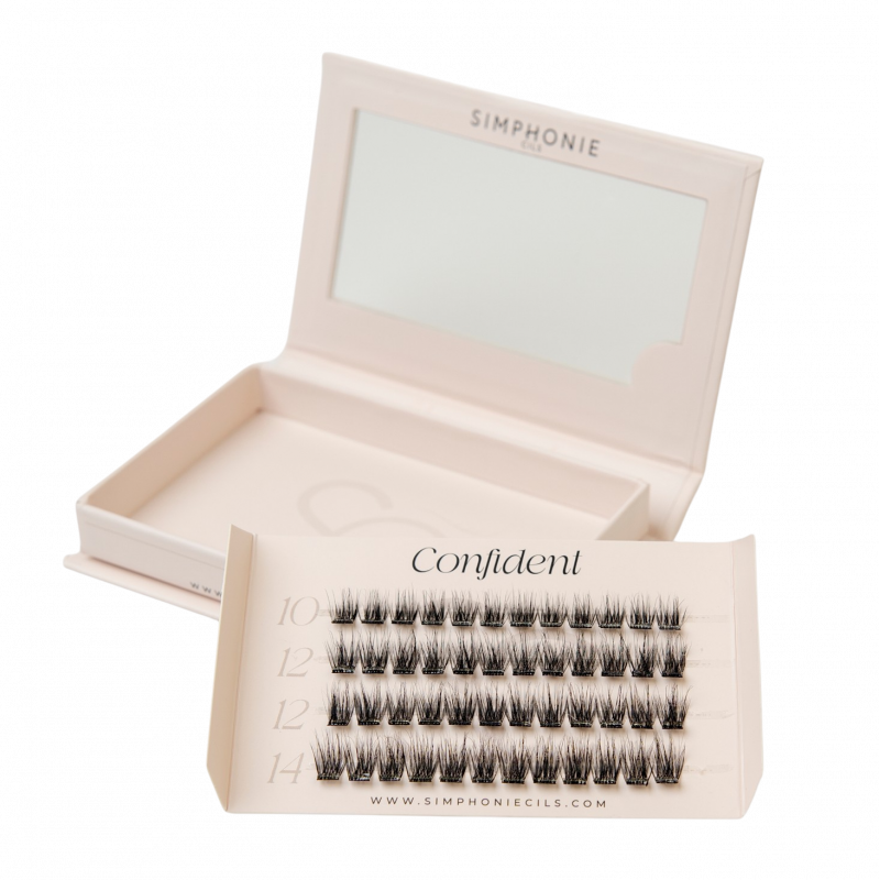 Faux cils CONFIDENT Press-On | Volume léger 7 jours - Simphoniecils