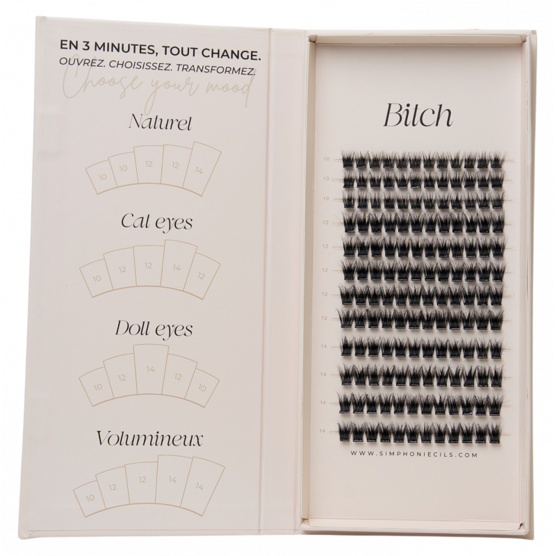 Faux cils BITCH Press-On Grand Format | Regard intense 7 jours - Simphoniecils