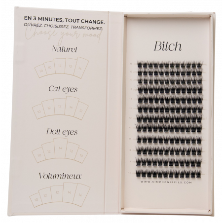 Faux cils BITCH Press-On Grand Format | Regard intense 7 jours - Simphoniecils