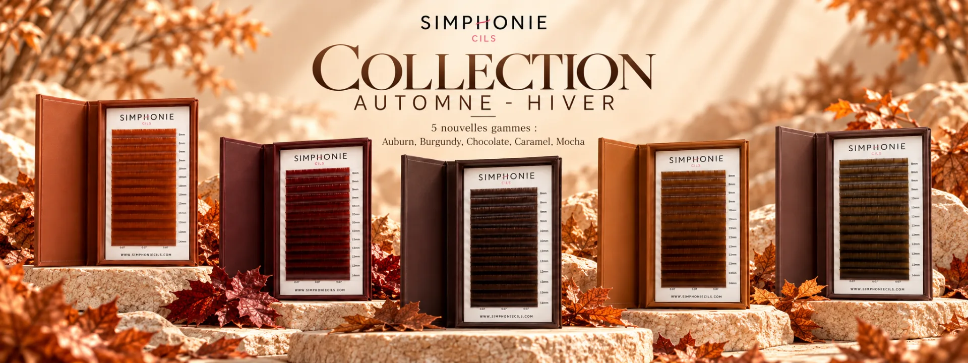 collection marron Slide background